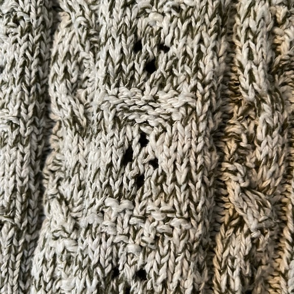 Alps cable green and cream sweater. Size XL - Picture 3 of 4